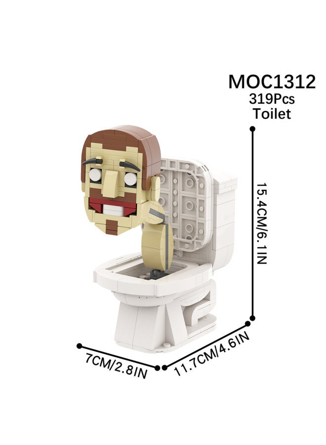 China Building Blocks MOC Creative Toilet Man VS Monitor Man Subwoofer Camera Man Battle Robot Assembled Building Blocks-Color:MOC1494-anti Titan Mecha  - Image 3