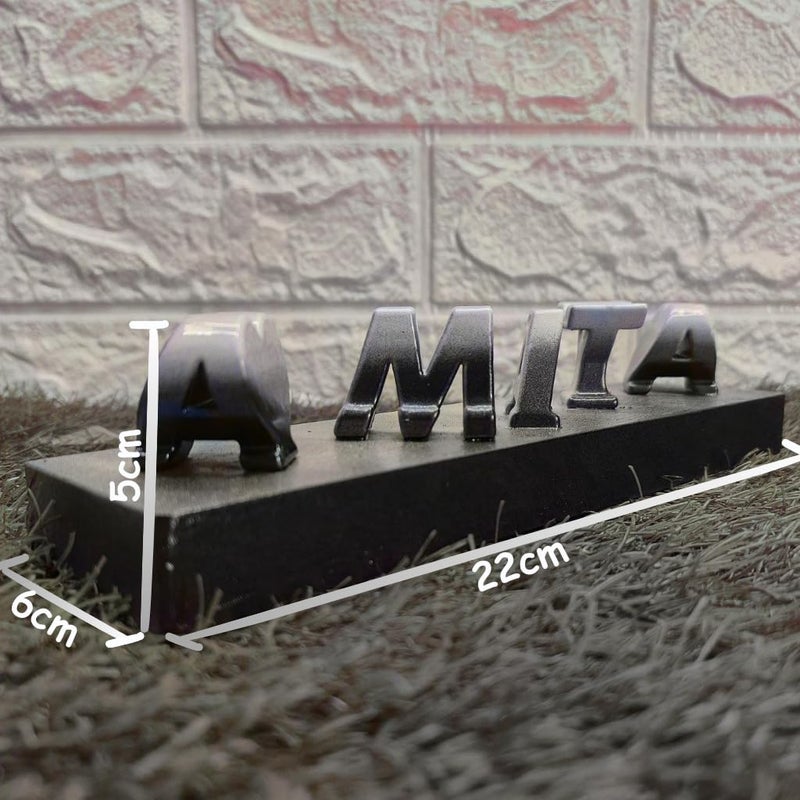 Moderntech Store Personalized 3D Flip Name / 3D Name Art Personalized Gift for Husband Wife Boyfriend Girlfriend, Anniversary, Birthday, Couple Name (Black & Red) - Image 5