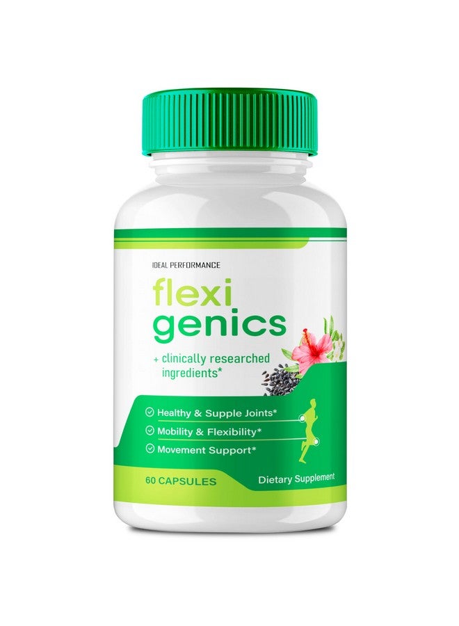 IDEAL PERFORMANCE Flexigenics Capsules, Flexigenics Supplement Pills, Flexigenics - Maximum Strength, Flexi Genics Advanced Formula Pills, Flexi Genics All Natural Formula, Flexigenics Pills Reviews (60 Capsules)  - Image 1