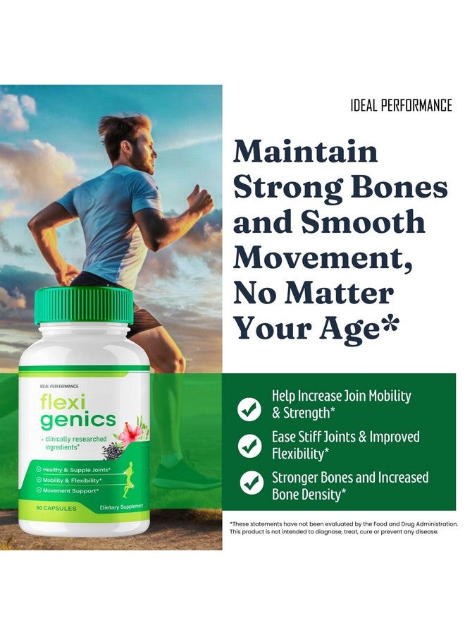 IDEAL PERFORMANCE Flexigenics Capsules, Flexigenics Supplement Pills, Flexigenics - Maximum Strength, Flexi Genics Advanced Formula Pills, Flexi Genics All Natural Formula, Flexigenics Pills Reviews (60 Capsules)  - Image 5
