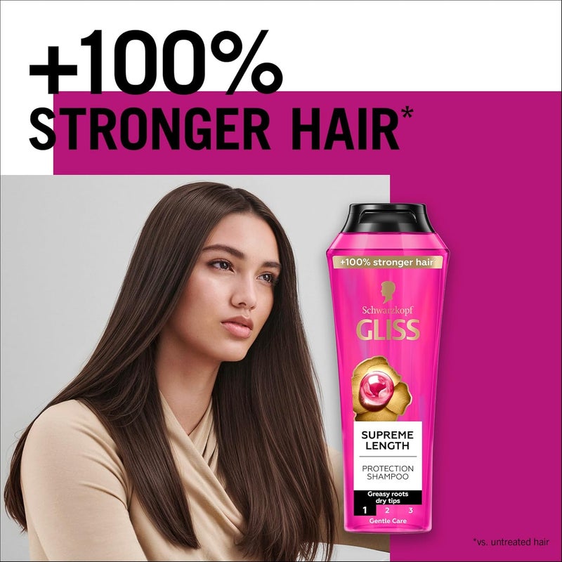 Gliss Schwarzkopf Gliss Supreme Length - Protection Shampoo, 400ml - Image 1