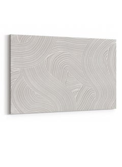 LOWHA Canvas Wall Art Stretched Over Wooden Frame with Waves Lines Painting  - Image 4