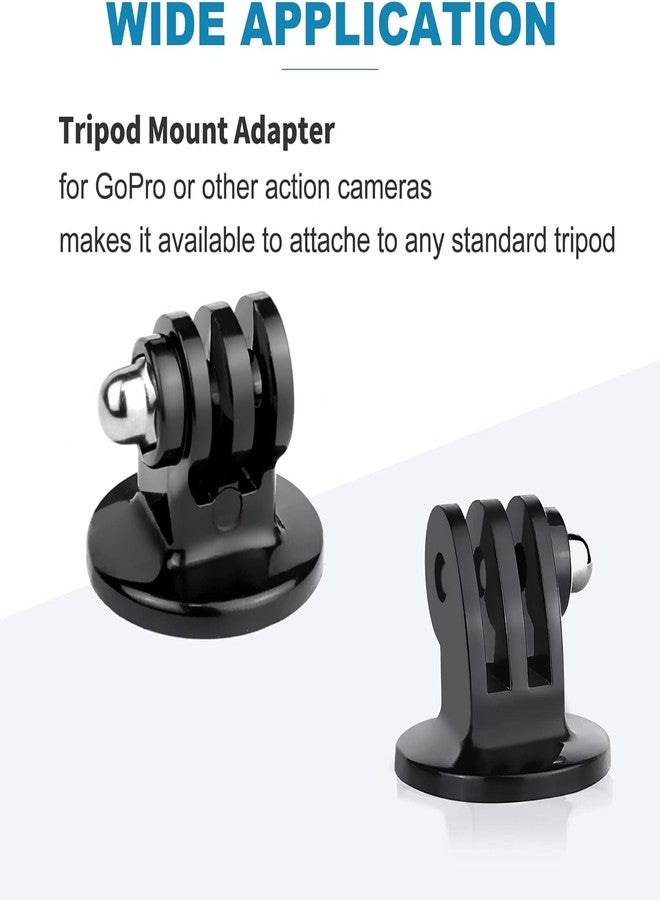 Action Pro Tripod Mount Adapter with Thumb Screw Compatible with GoPro Hero 13/12/11/10/9/8/7/6/5/4, SJCAM, Akaso, DJI Osmo, Insta360 Action Cameras (Pack of 2) - Image 4