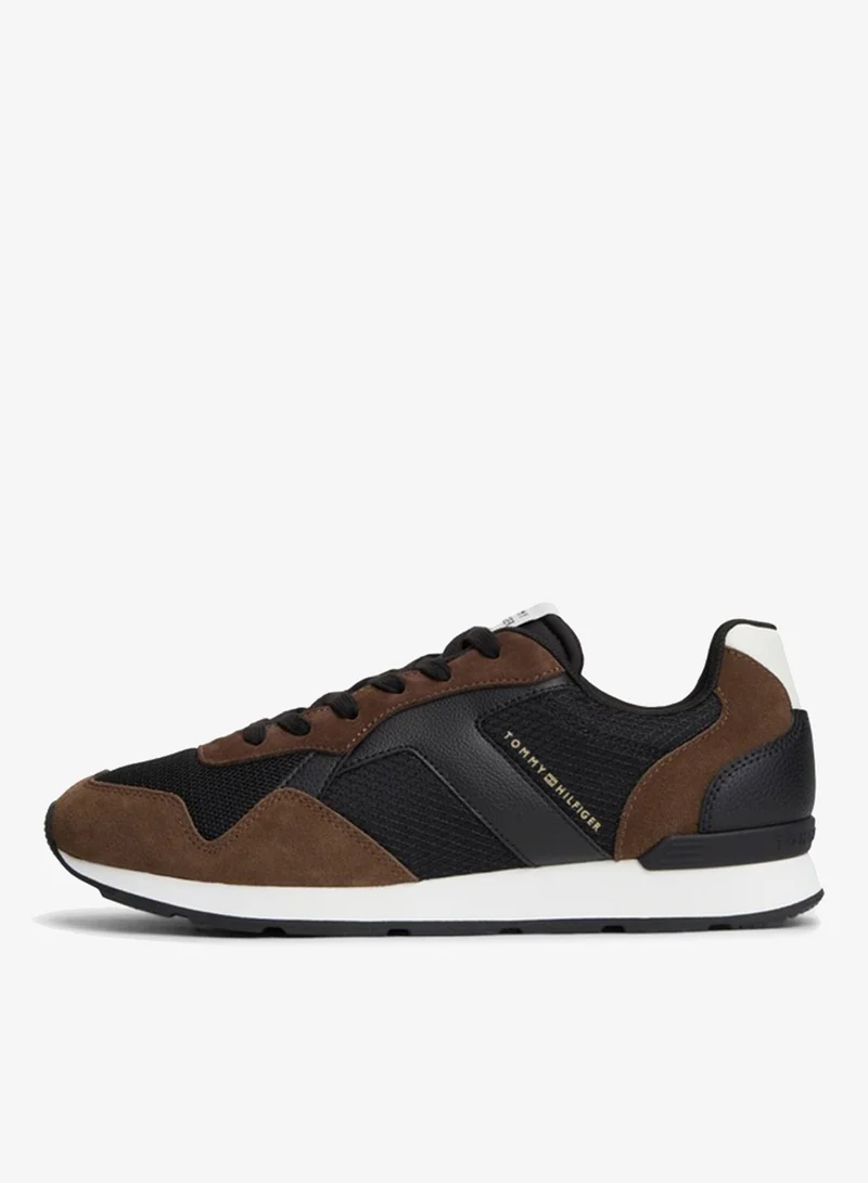 Tommy Hilfiger  Logo Mixed Texture Trainers for Men | Best Price UAE