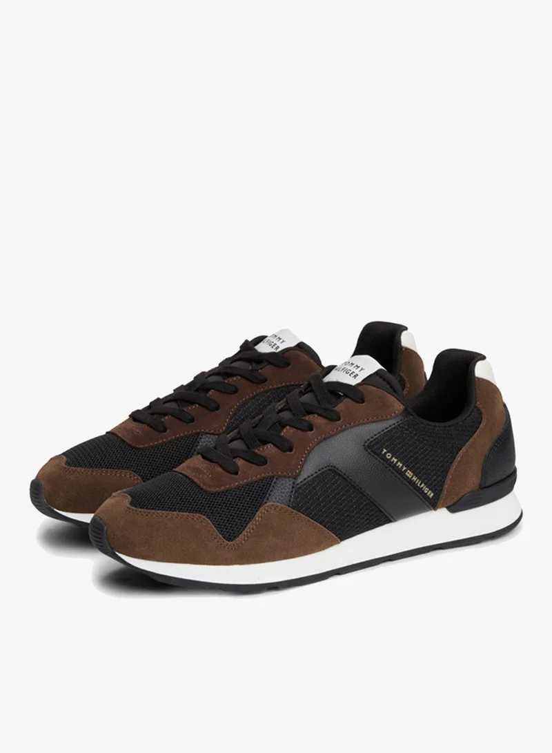 Tommy Hilfiger  Logo Mixed Texture Trainers for Men | Best Price UAE