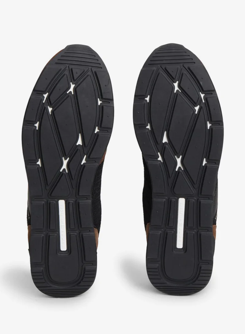 Tommy Hilfiger  Logo Mixed Texture Trainers for Men | Best Price UAE