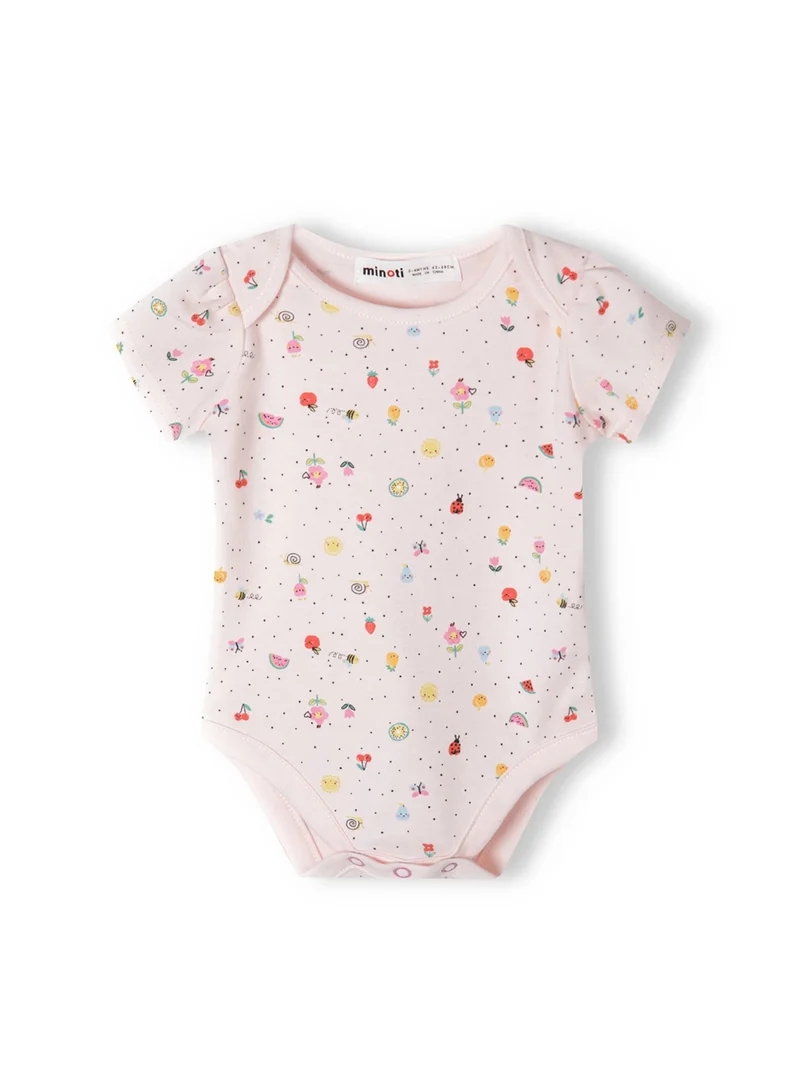 MINOTI 4-Piece Baby Girls Set with Print Bodysuit, Leggings & Bib