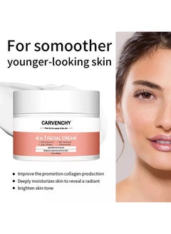 CARVENCHY 4 in 1 Facial Cream-High Moisturizing Facial Cream 50ml, Strong Super Face Cream, Age Defense Formula Brightens, Hydrales & Firms Skin 50ml  - Image 5