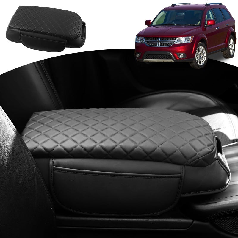BreTrewri Center Console Armrest Cover for 20112020 Dodge Journey Cushion Pad Armrest Box Cover Protector Dodge Journey Interior Accessories Journey1120 pad