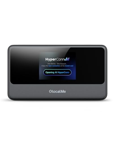 GlocalMe MeowGo G40Pro 4G Portable WiFi Hotspot for Travel in 200 Countries Upgraded 4G Mobile Hotspot Device with AI HyperConn Speed Up to 390Mbps No SIM Card Needed 10 Connected Devices - Image 1
