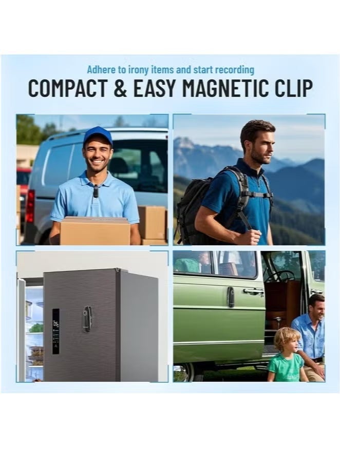 Mini Body Camera with Audio and Video Recording 1080P 64GB Motion Detection Video Recorder Wearable POV Camcorder with Magnetic Pocket Portable DV for Cycling,Pets,Walking,Travaling（With 64GB SD Card And Card Reader） - Image 4