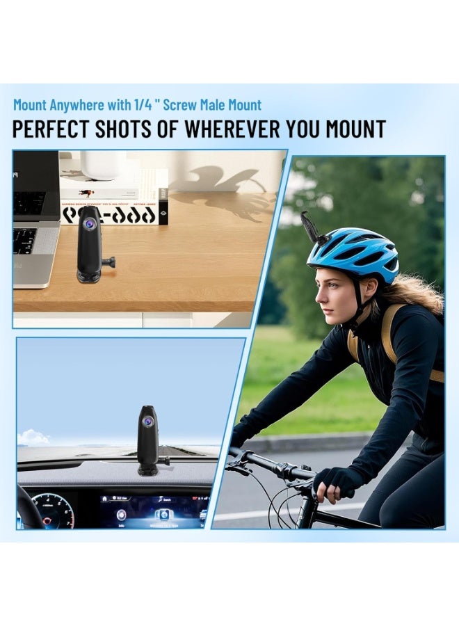 Mini Body Camera with Audio and Video Recording 1080P 64GB Motion Detection Video Recorder Wearable POV Camcorder with Magnetic Pocket Portable DV for Cycling,Pets,Walking,Travaling（With 64GB SD Card And Card Reader） - Image 5