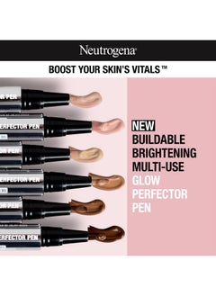 Neutrogena Healthy Skin Glow Perfector Pen Lightweight Brightening Concealer Pen With Provitamin B5 & Vitamin E To Brighten Darkness & Dullness For A Natural Radiant Highlight Fair 1 Oz  - Image 2