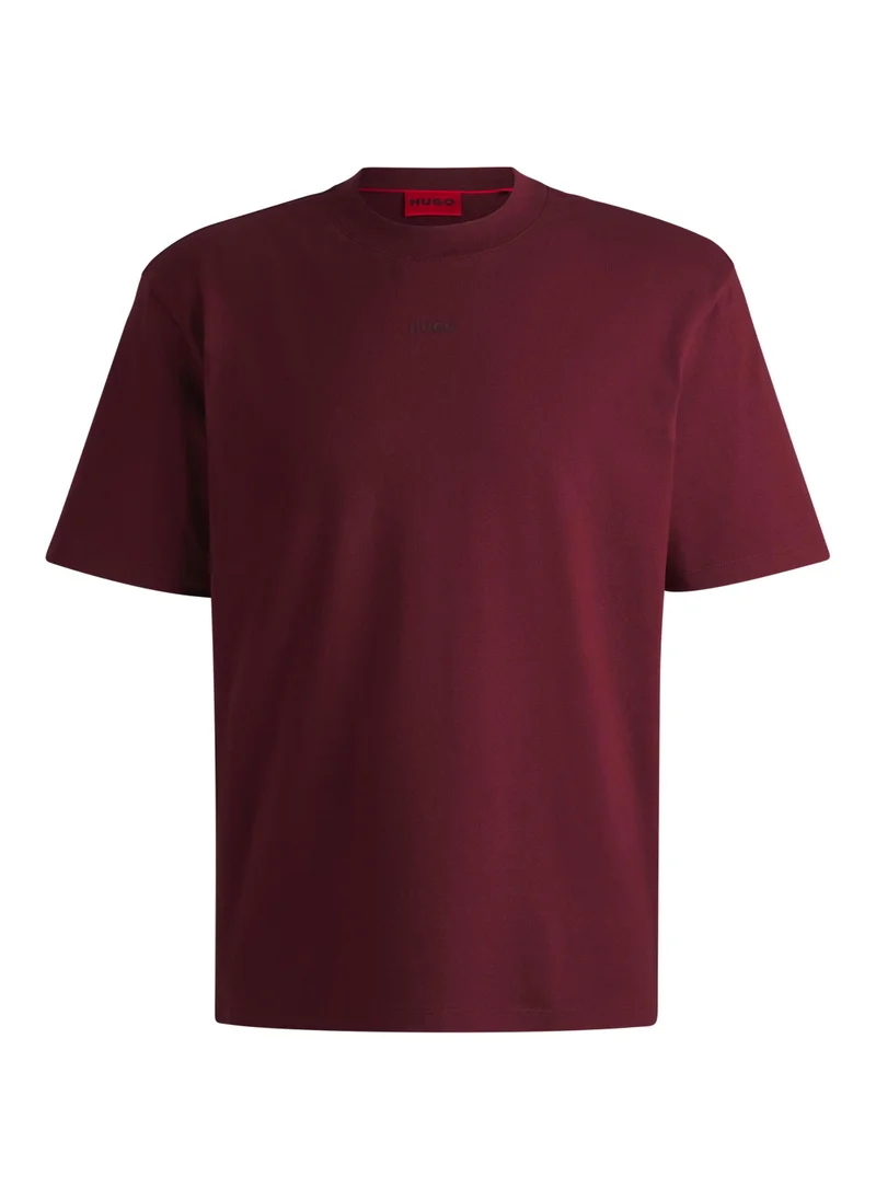 HUGO Relaxed-fit T-shirt in cotton with logo print