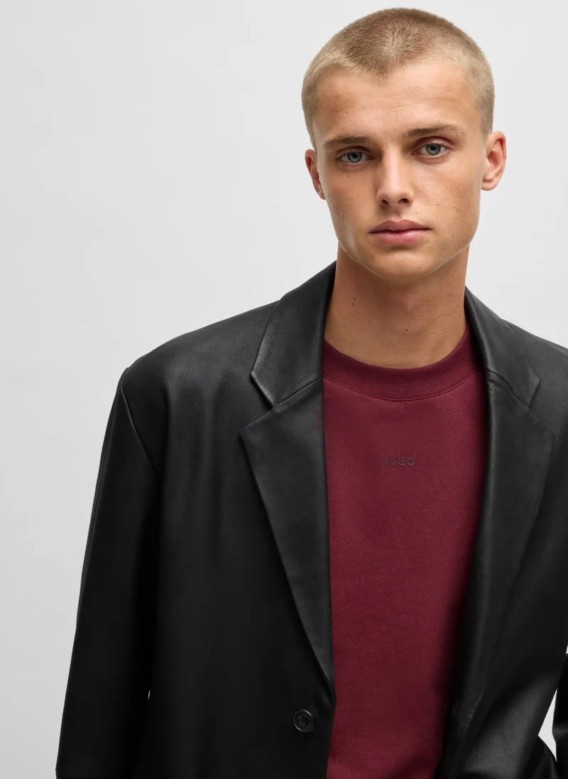 HUGO Relaxed-fit T-shirt in cotton with logo print