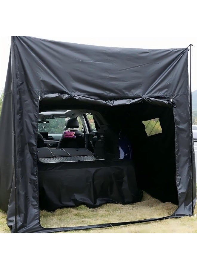 COOLHAWK 2-in-1 Hatchback Tent & Car Awning | SUV/Minivan Tailgate Sun Shelter for Camping, Beach, Road Trips Waterproof 3000MM UPF 40+ - Image 4