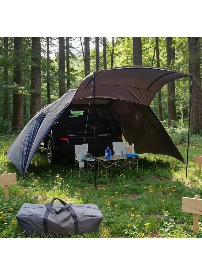 COOLHAWK 2-in-1 Hatchback Tent & Car Awning | SUV/Minivan Tailgate Sun Shelter for Camping, Beach, Road Trips Waterproof 3000MM UPF 40+ - Image 3