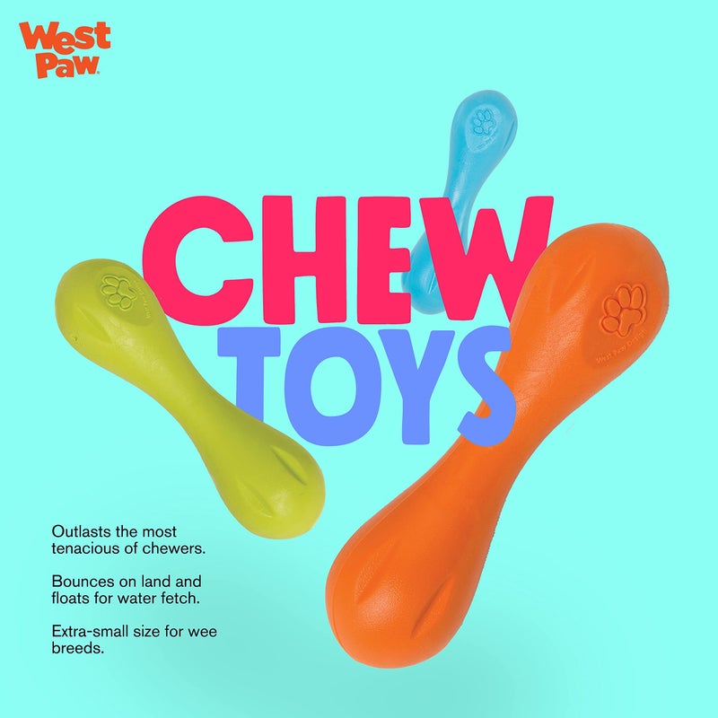 WEST PAW Zogoflex Hurley Dog Bone Chew Toy â€“ Floatable Pet Toys for Aggressive Chewers, Catch, Fetch â€“ Bright-Colored Bones for Dogs â€“ Recyclable, Dishwasher-Safe, Non-Toxic, Large, Granny Smith - Image 5