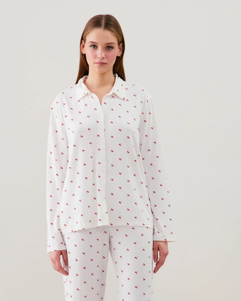 UNDIZ Patterned jersey shirt