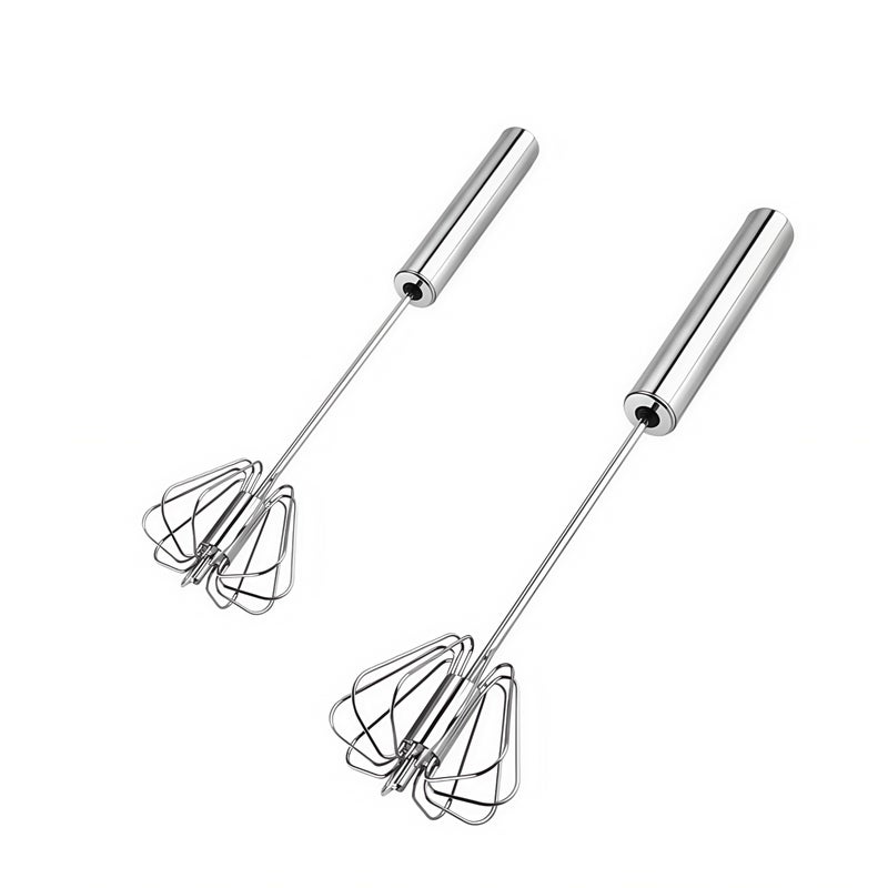 Stainless Steel Egg Whisk Digead Hand Push Rotary Whisk Blender whisks for cooking Hand Push Mixer Stirrer for Blending Whisking Beating Stirring 1012in