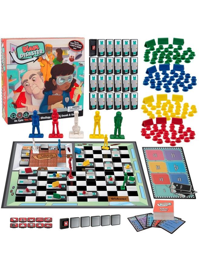 SCS Direct لعبة لوح كارثة العشاء - لعبة استراتيجية ملحمية أنت ضدهم مع أكثر من 200 قطعة مصغرة - لعبة سهلة التعلم للأطفال والبالغين أو لليلة ألعاب عائلية للأعمار 10+ 4560 دقيقة لـ 2-4 لاعبين - Image 2