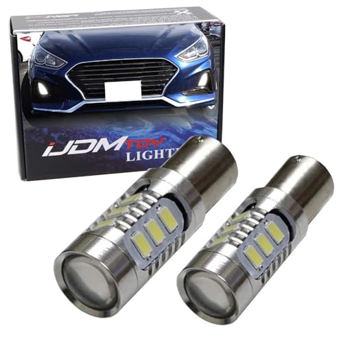 iJDMTOY White 1156 7506 Replacements Compatible With 2018-2019 Hyundai Sonata SE/Eco Trims D.R.L - Image 1