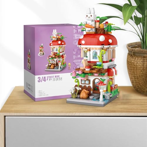 MEIEST Mini City Shop Street View Building Blocks Model Set,Simulation Architecture Collection Particle Construction Building Bricks Toy,Home Decoration,14+(Mushroom) - Image 5