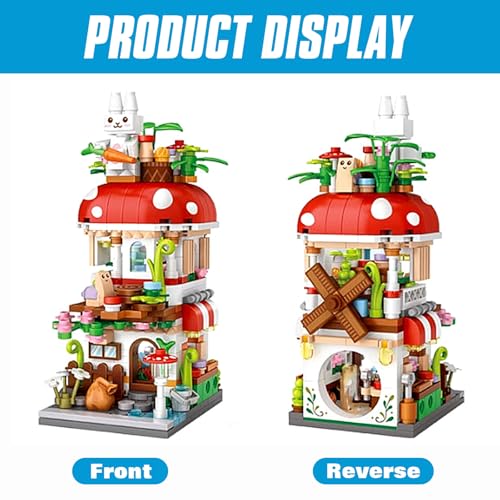 MEIEST Mini City Shop Street View Building Blocks Model Set,Simulation Architecture Collection Particle Construction Building Bricks Toy,Home Decoration,14+(Mushroom) - Image 2