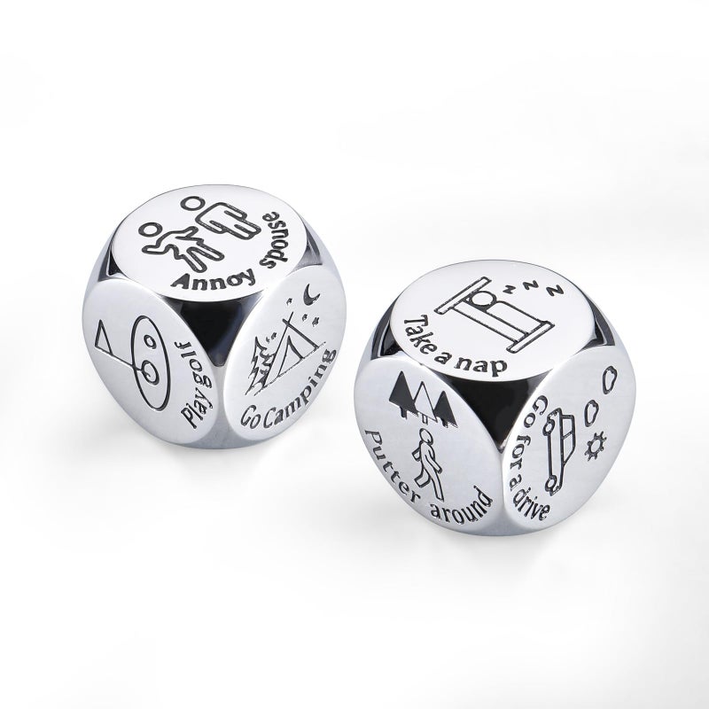 FOOZDEEVAAQ 2PCS Retirement Dice Retirement Gift for Woman Man Goodbye Farewell Gifts Coworker Gift for Valentines Gifts for Him Her Work Anniversary Coworker Leaving Going Away Employee Appreciation Christmas - Image 3
