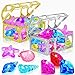 MGparty 24pcs Diving Gem Pool Toys Colorful Diamonds Set with Pirate Treasure Chest Summer Toy Underwater Swimming Toys for Boys and Girls Pool Games Water Toys - Image 3