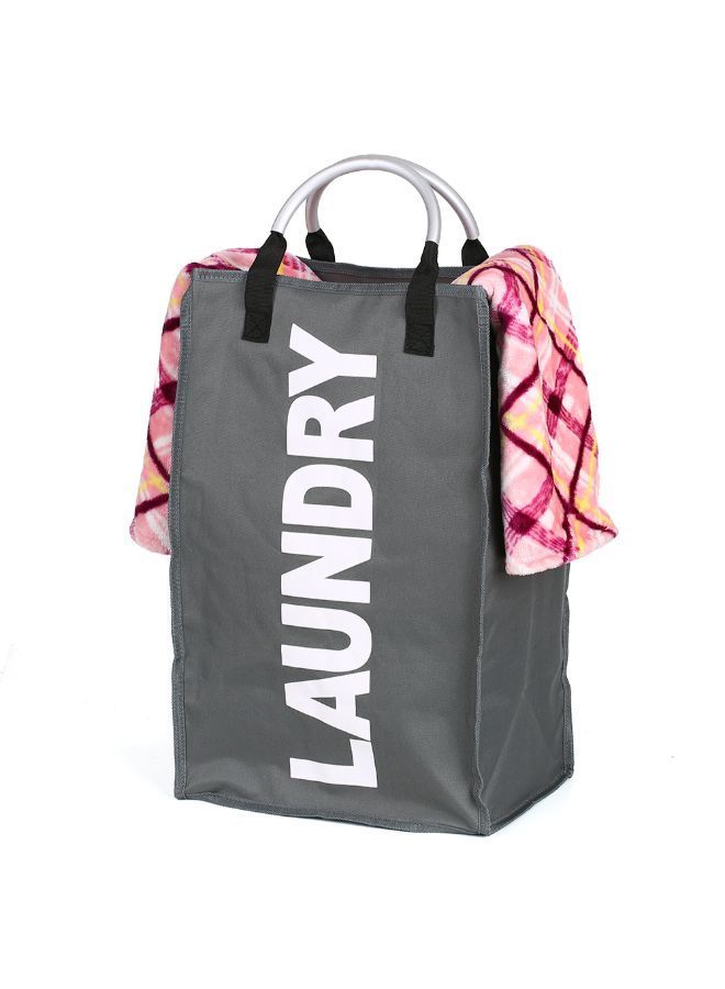 NIBEMINENT Foldable Laundry Bag Deep Grey - Image 2