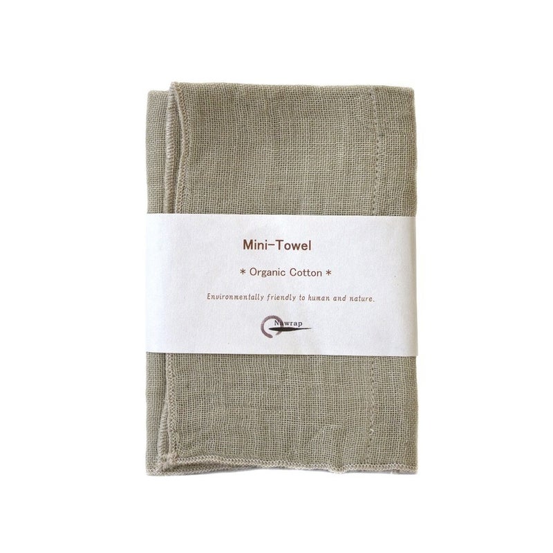 IPPINKA Nawrap Organic Cotton Mini Towel  Durable  Absorbent and Quick-Dry  Green - Image 1