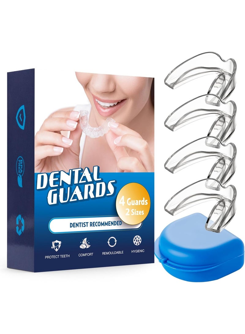 Mouth Guard for Grinding Teeth at Night, Sport Athletic, Whitening Tray, 2 Sizes, Pack of 8 with Travel Case, Teeth Grinding Mouth Guard for Sleep, Night Guard For Teeth Grinding and Clenching ﻿ - Image 1