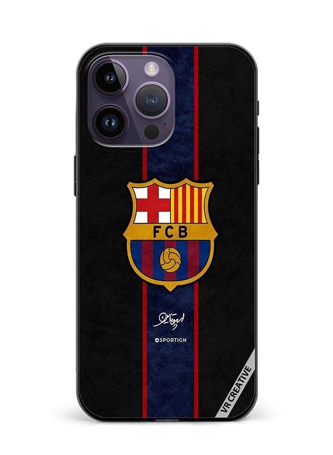 VR CREATIVE غطاء حماية لجهاز آبل آيفون 15 برو ماكس تصميم Fcb متعدد الألوان - Image 1