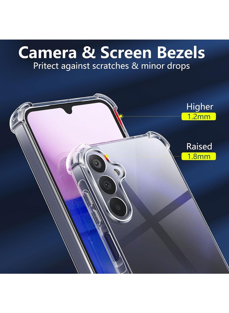 Samsung Galaxy A16 5G Clear Cover Case soft TPU Transparent Back Protective Case shock Absorbent Reinforced Corner for Samsung Galaxy A16 5G Clear