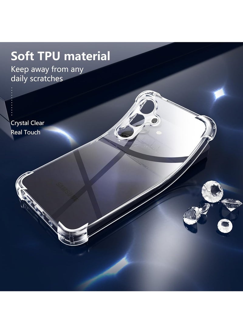 Samsung Galaxy A16 5G Clear Cover Case soft TPU Transparent Back Protective Case shock Absorbent Reinforced Corner for Samsung Galaxy A16 5G Clear