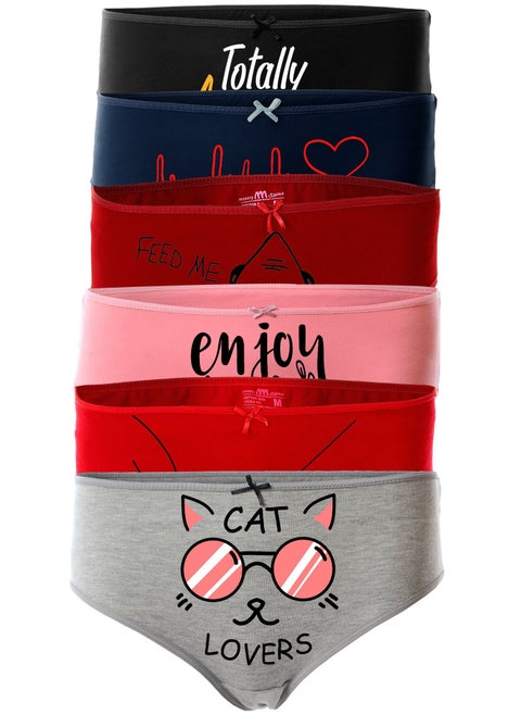Bundle OF Six Brief Smooth Cotton Panties