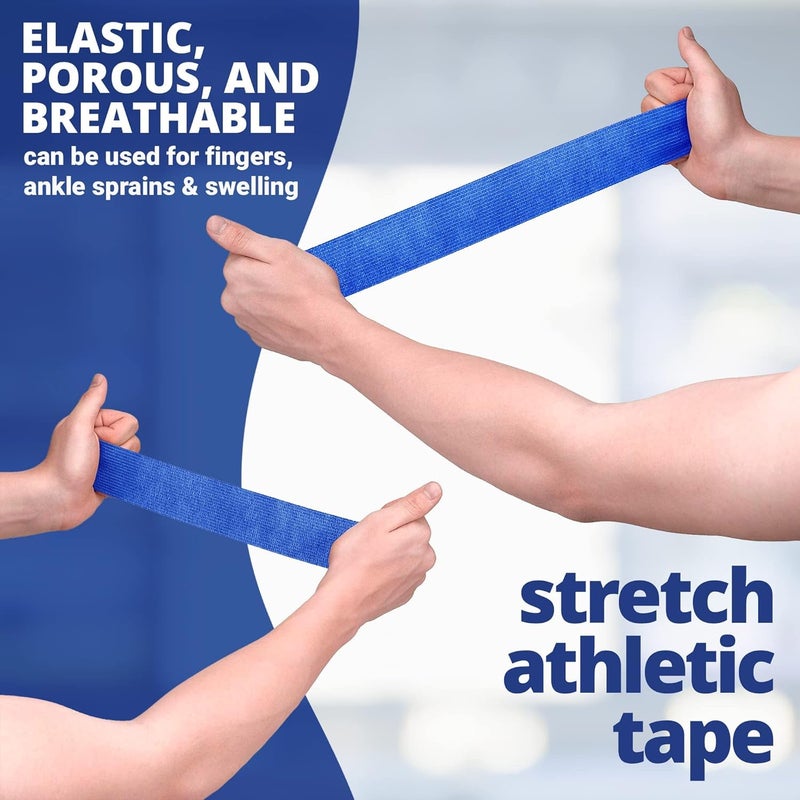 MuscleFix Breathable Self Adhesive Wrap, Athletic, Non Woven Cohesive Bandage – for Sports, First Aid Medical, Wrist, Swelling (5 cm, 4.5 mtr) Pack of 4 (Red) - Image 4