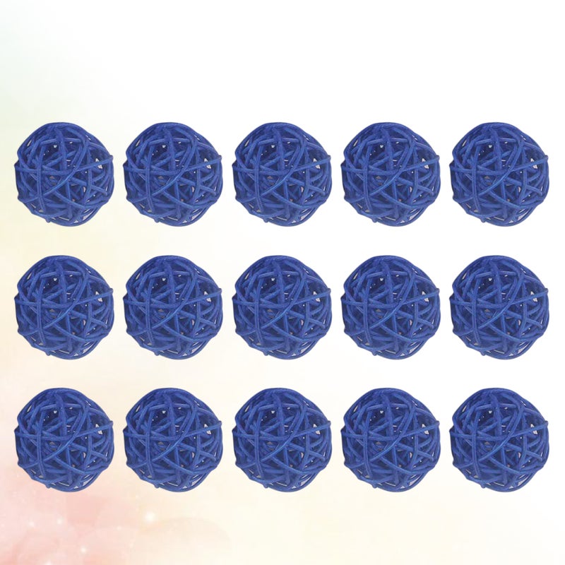 15pcs Wicker Rattan DIY Craft Decorative Hanging Simple Vine for Kindergarten Hotel Home (Dark 5cm) - Image 1
