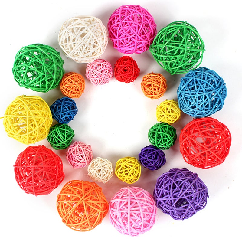 15pcs Wicker Rattan DIY Craft Decorative Hanging Simple Vine for Kindergarten Hotel Home (Dark 5cm) - Image 4