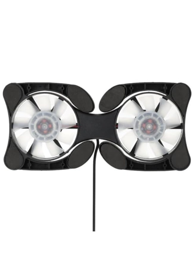 Laptop Cooling Pad with Adjustable Foldable Arms, USB Powered Dual Fan Cooler Stand, Portable Lightweight Laptop Cooling Fan with Quiet Operation, for 7-15 inch Laptops - Image 2