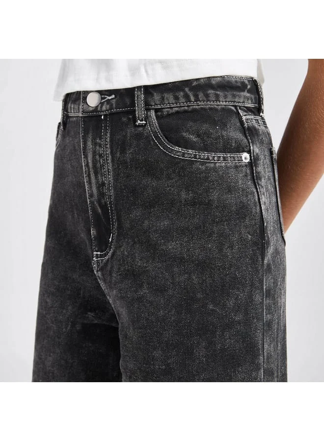 Splash FAV Wide Leg Jeans with Pockets