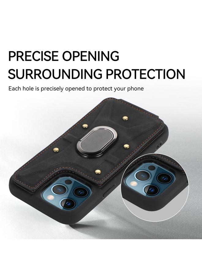 Zaboon Case For iPhone 11 Pro Max Armor Ring Wallet Back Cover Phone Case - Image 3