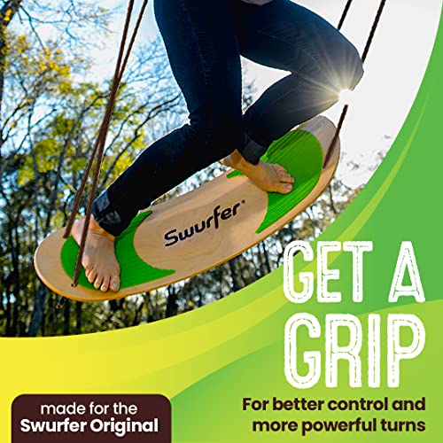 Swurfer SwurfGrip Traction Pads for Wooden Surf Swing – Comfortable Foam Grip Board Accessories, Heavy Duty Material, Green - Image 2