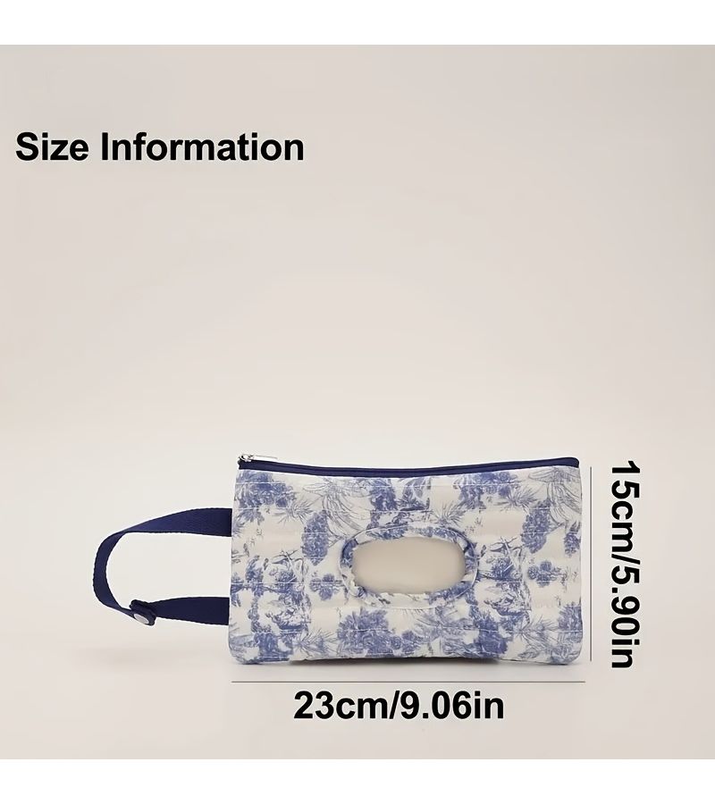 Classic Powder Large Capacity Diaper Wipes Bag Lightweight Stroller Hanging Easy Wash - Image 2