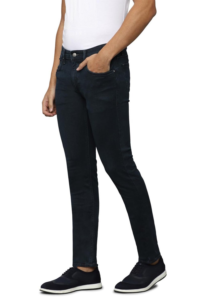 Louis Philippe Men's Slim Jeans (LRDNCSLPE73915_Navy - Image 2
