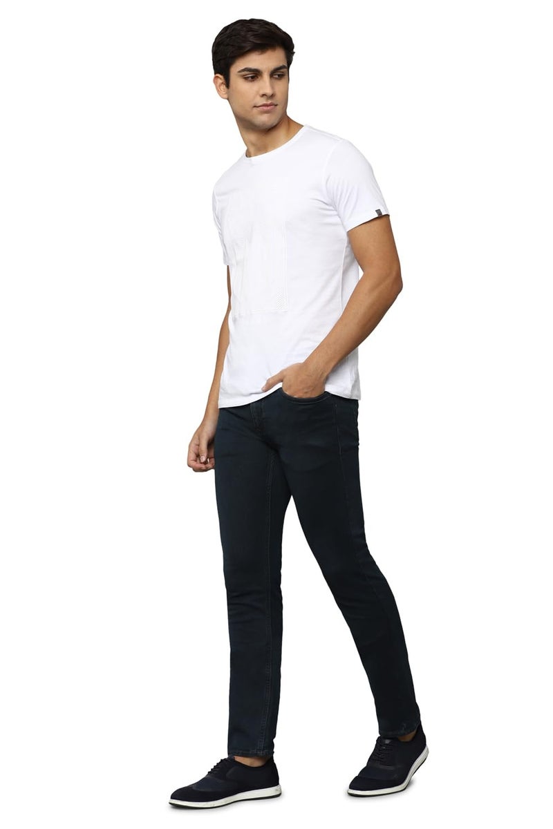 Louis Philippe Men's Slim Jeans (LRDNCSLPE73915_Navy - Image 4