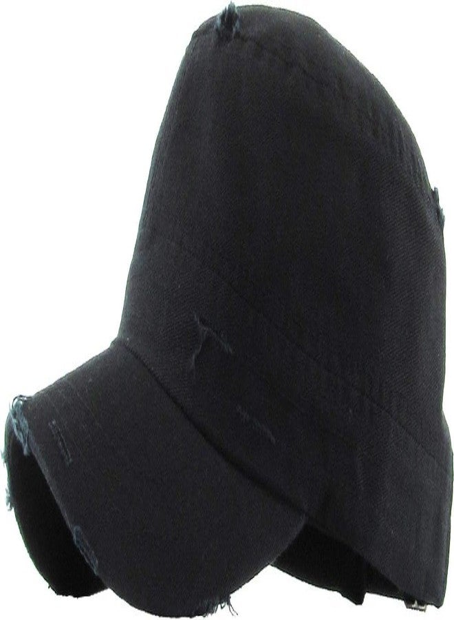 KBETHOS KBK-1466 Cadet Army Cap Basic Everyday Military Style Unisex-Adult, Mens Hat, Black Vintage Distressed - Image 3