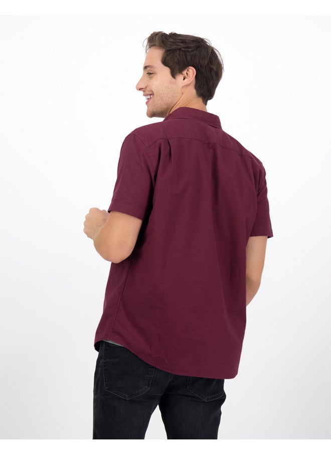 American Eagle - AE Classic Fit Oxford Short-Sleeve Button-Up Shirt - Image 1
