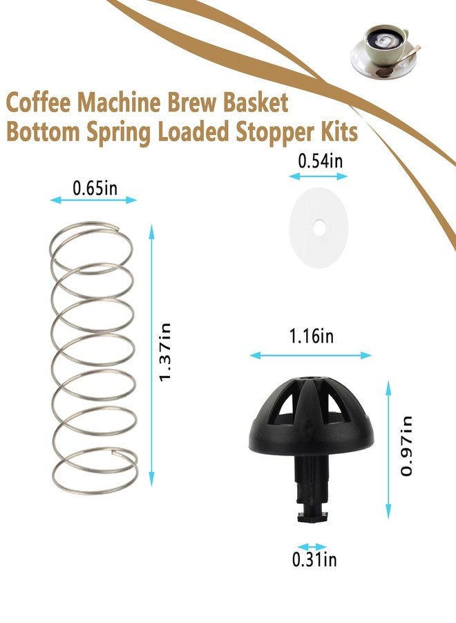 Rsoise 2-Pack Replacement Coffee Brew Basket Spring Loaded Stopper Kits, Fits Mr. Coffee, Black And Decker, Hamilton Coffee Maker Parts, Replaces Part Numbers 112435-000-000 185774-000-000 - Image 2